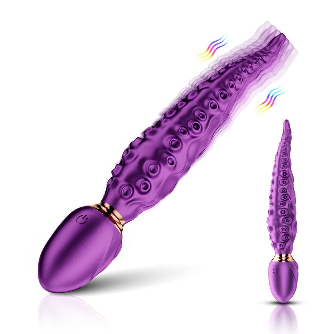 Abyss Tentacle medical-grade silicone massager featuring 360 degree swirling motion and 9 vibe modes