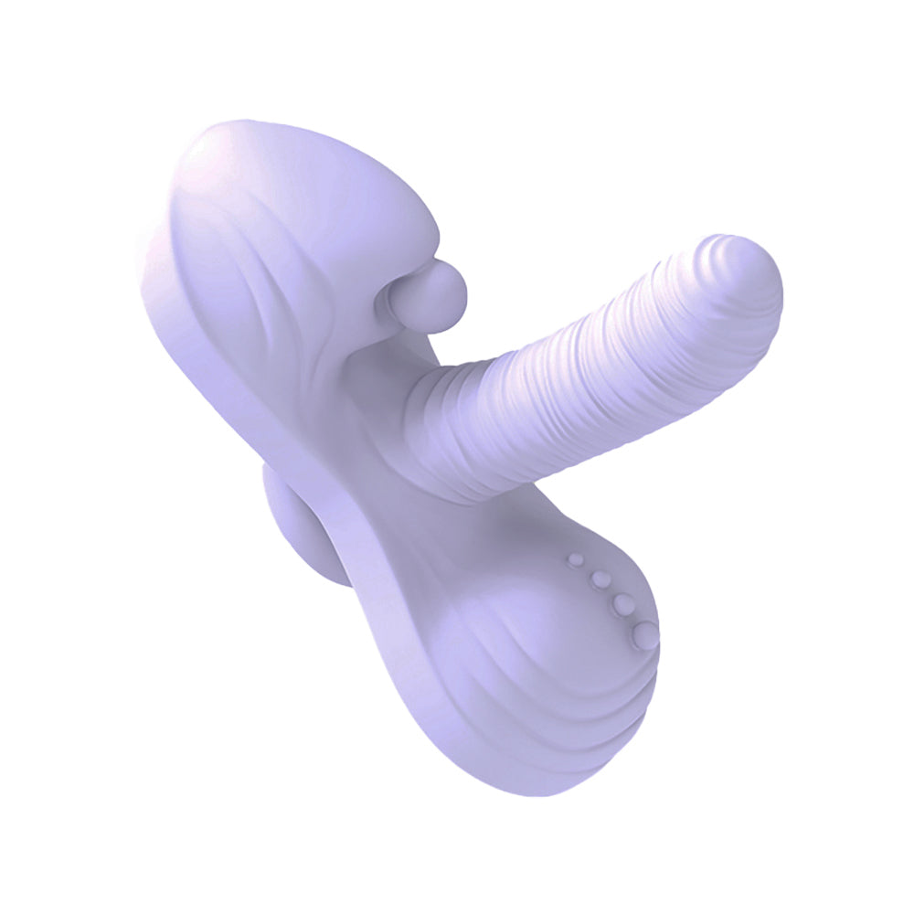 PonyBump Stripe - Heated riding vibe with automatic thrusting action for hands-free play 