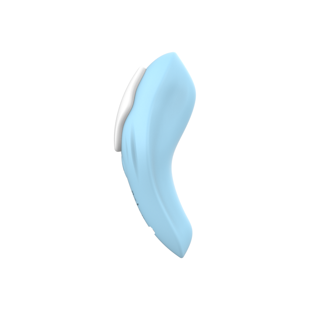 Smooth silicone texture and charging port of AquaBreeze discreet vibrator